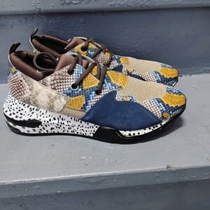 Steve Madden Multicolor Snake Print Sneakers